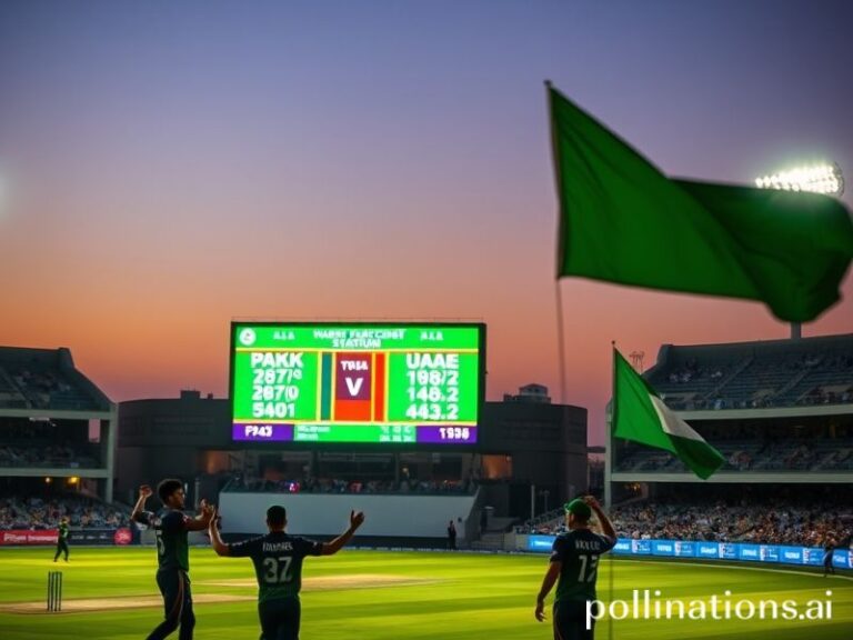 pakistan national cricket team vs united arab emirates national cricket team match scorecard