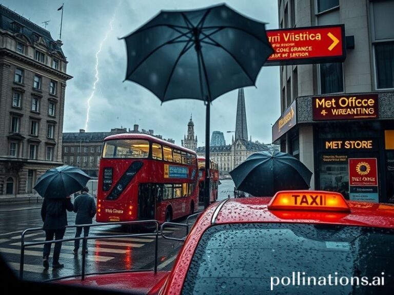 uk weather warning thunderstorms rain