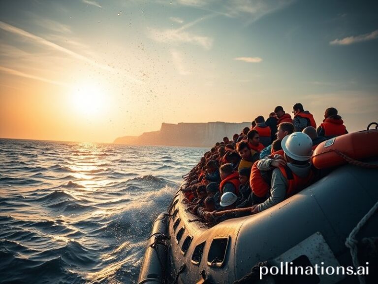migrants crossing channel