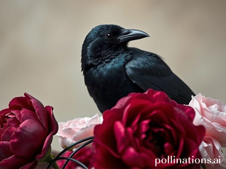 flowers ravens