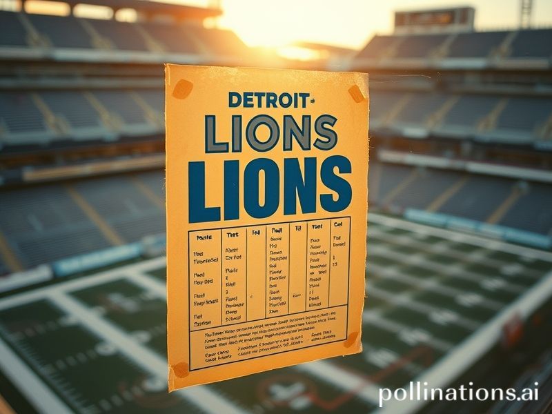 lions schedule