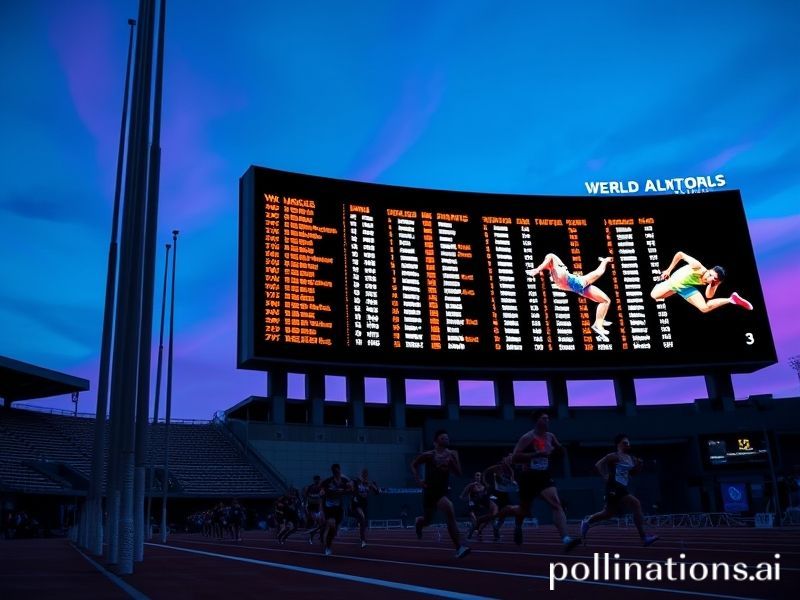 world athletics schedule