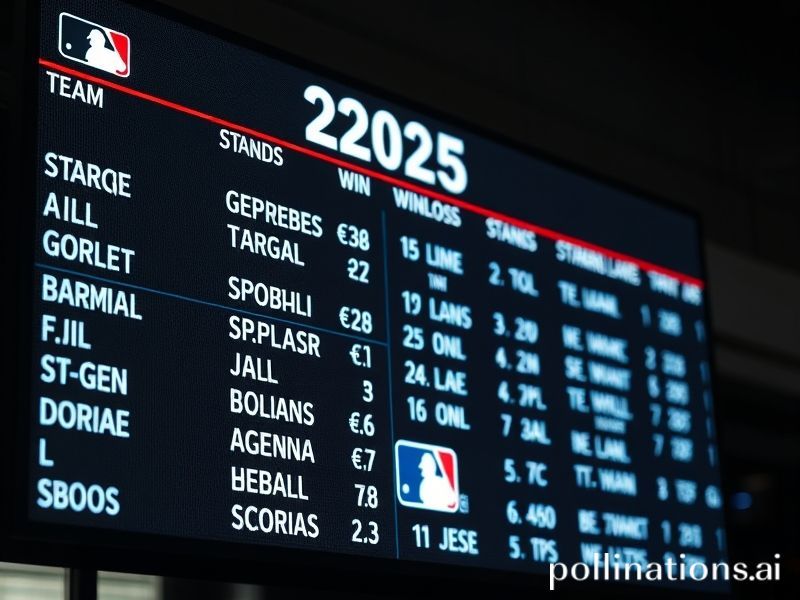 mlb standings 2025