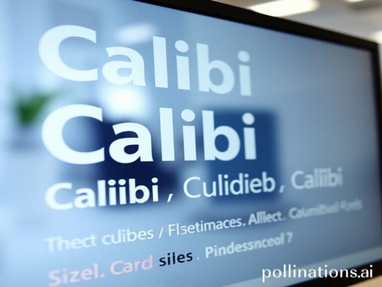 Trending: calibri font