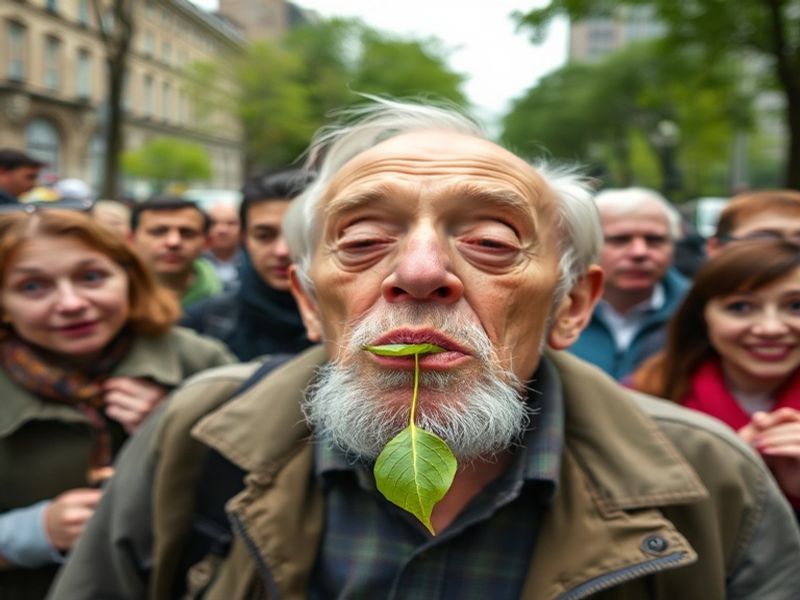Trending: pensioner fined for spitting out leaf