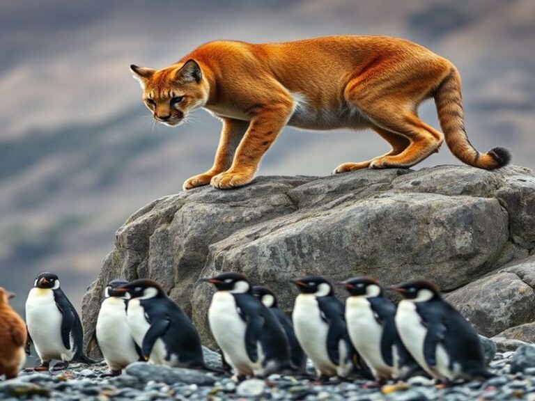 Trending: patagonia pumas hunt penguins