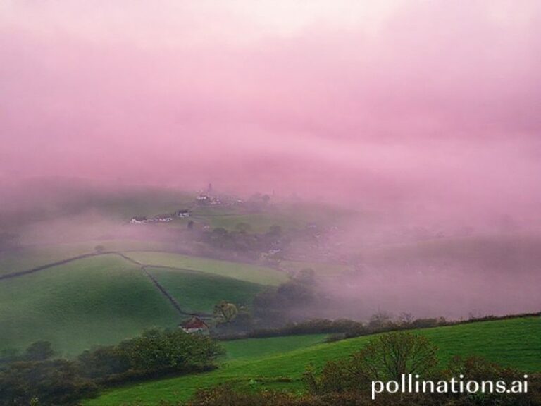 Trending: rare pink fog britain