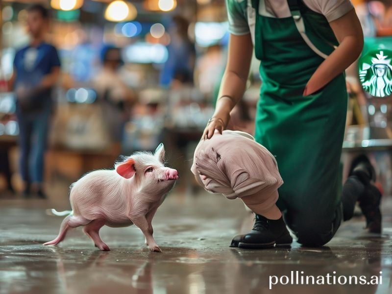 Trending: starbucks employee pig