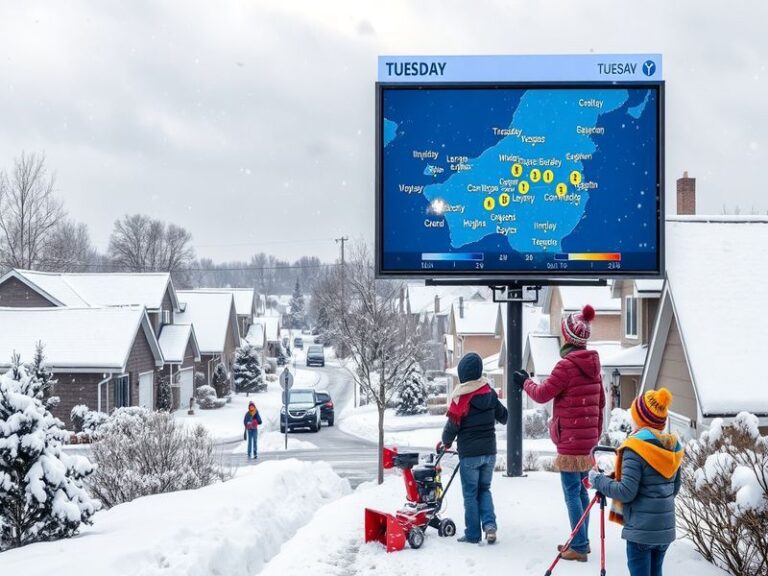 Tuesday Snow Forecast: Key Areas and Preparations Ahead