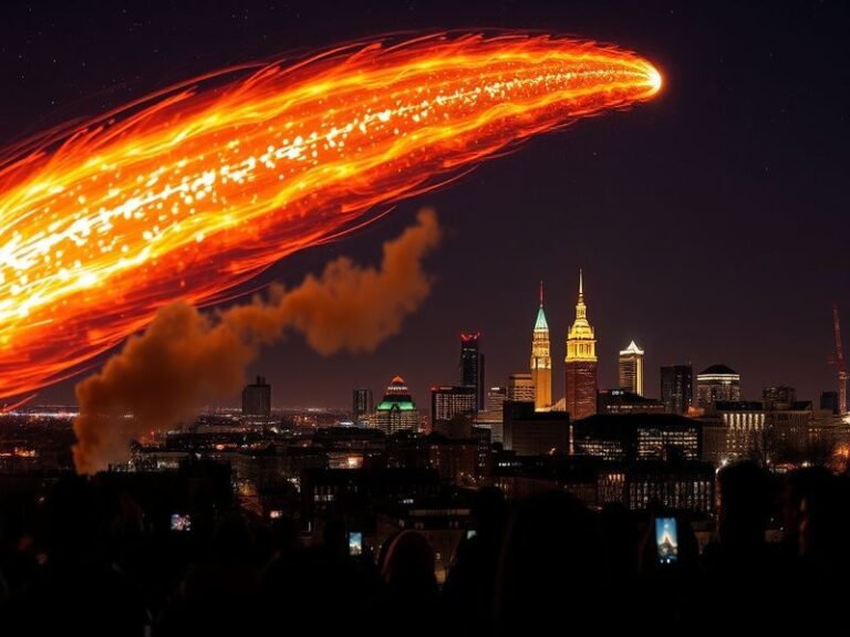 Meteor Strikes Cleveland: Rare Cosmic Event Captivates Ohio