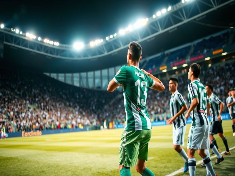 A tense moment from Palmeiras vs Botafogo match featuring Palmeiras players celebrating a goal with Botafogo players in the b