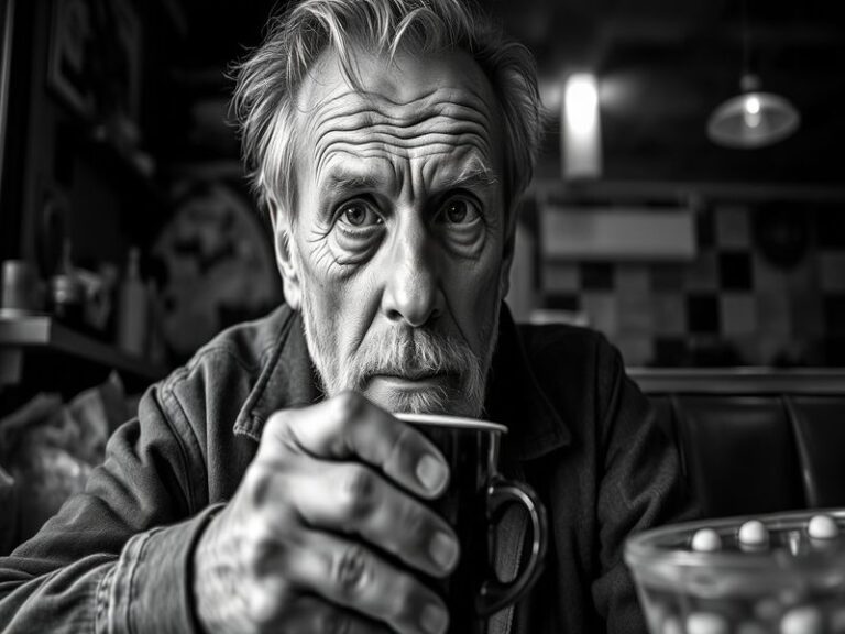 A portrait of Tom Bower, set against a backdrop of books and research materials, reflecting his role as a biographer.