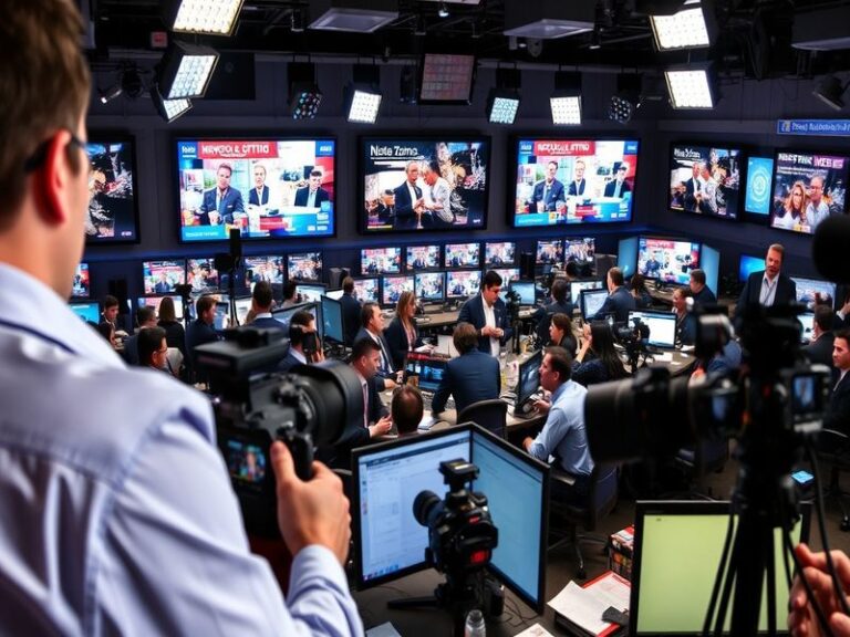 A vibrant screenshot of a Newsround broadcast featuring lively graphics, young presenters, and engaging visuals that appeal t