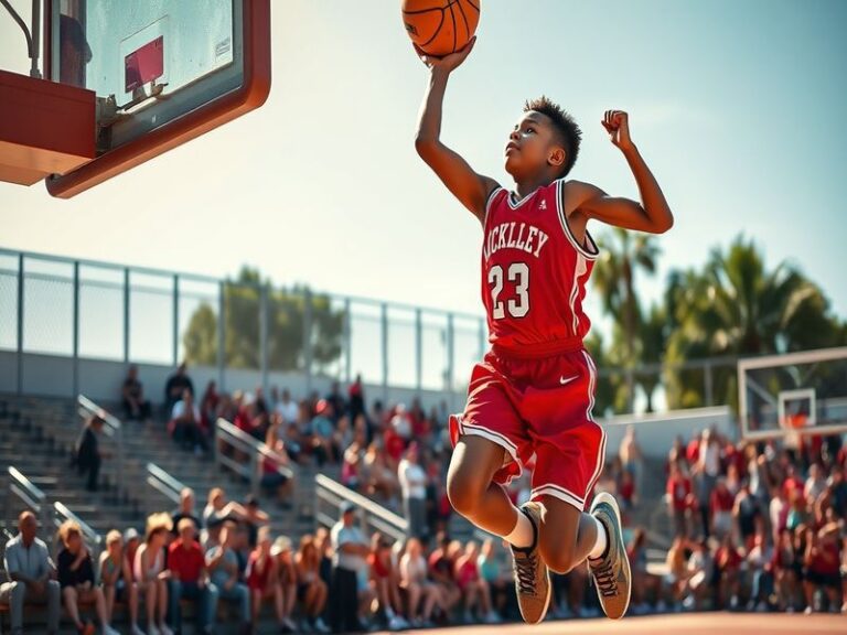 A dynamic action shot of Isaac McKneely in a Villanova jersey, mid-jump shot with a focused expression, surrounded by blurred