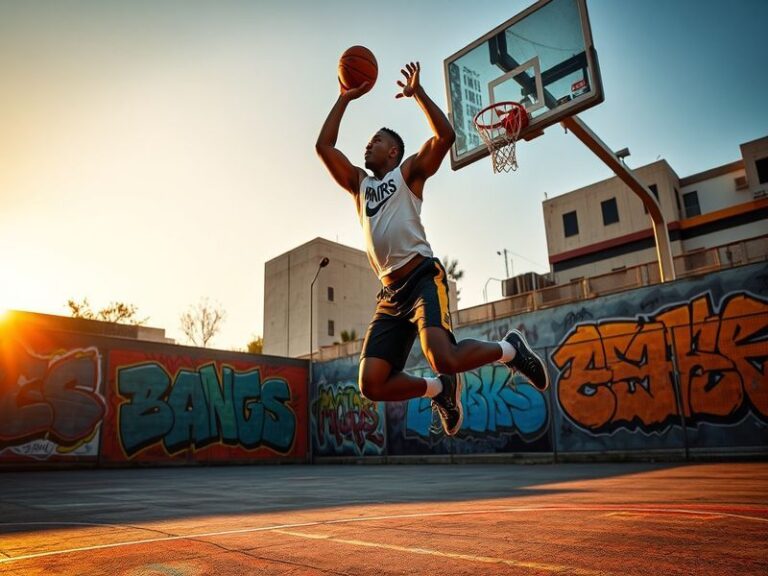 An action shot of Isaiah Evans on the basketball court, showcasing his athleticism and focus during a game, with fans cheerin