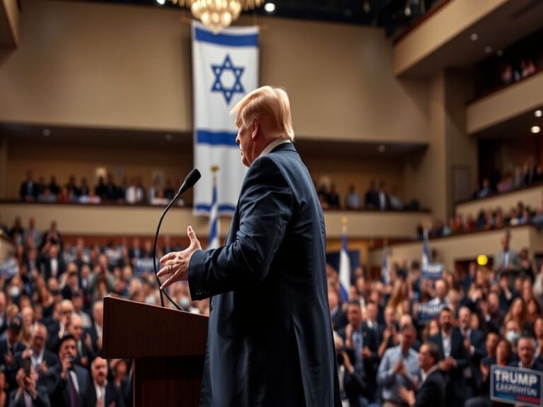 A photo of Donald Trump and Israeli Prime Minister Benjamin Netanyahu shaking hands, symbolizing their diplomatic partnership