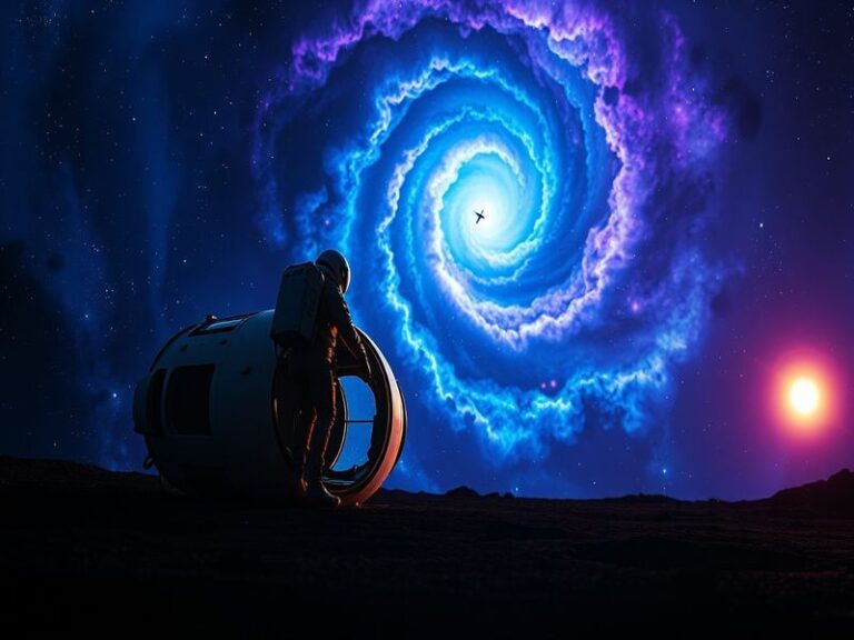 A visually striking cover of Project Hail Mary, featuring a spaceship navigating through the stars, symbolizing exploration a