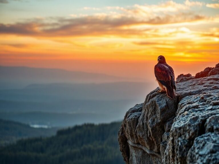 A dynamic image of a Redhawk soaring against a clear blue sky, symbolizing strength and freedom, with a sports stadium in the