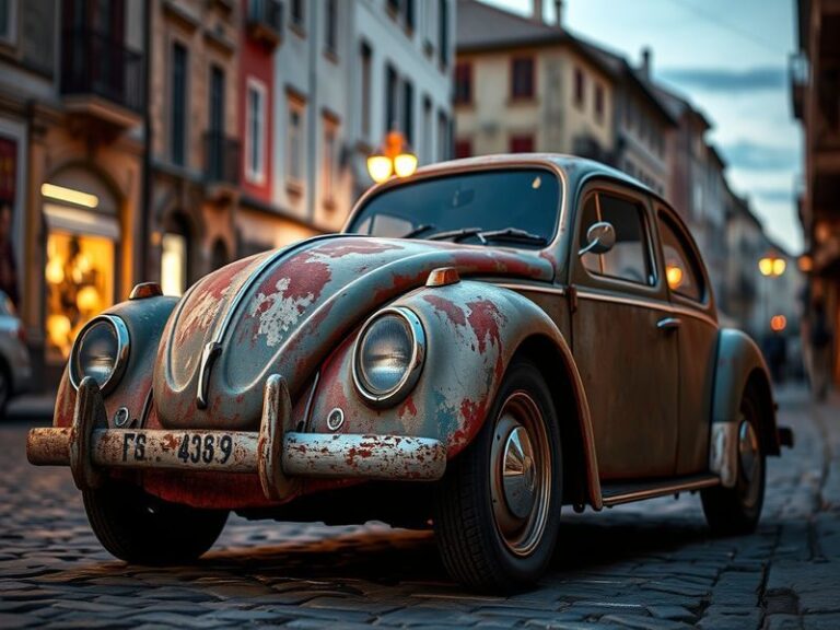 A modern Volkswagen electric vehicle charging at a scenic location, showcasing the blend of technology and nature.