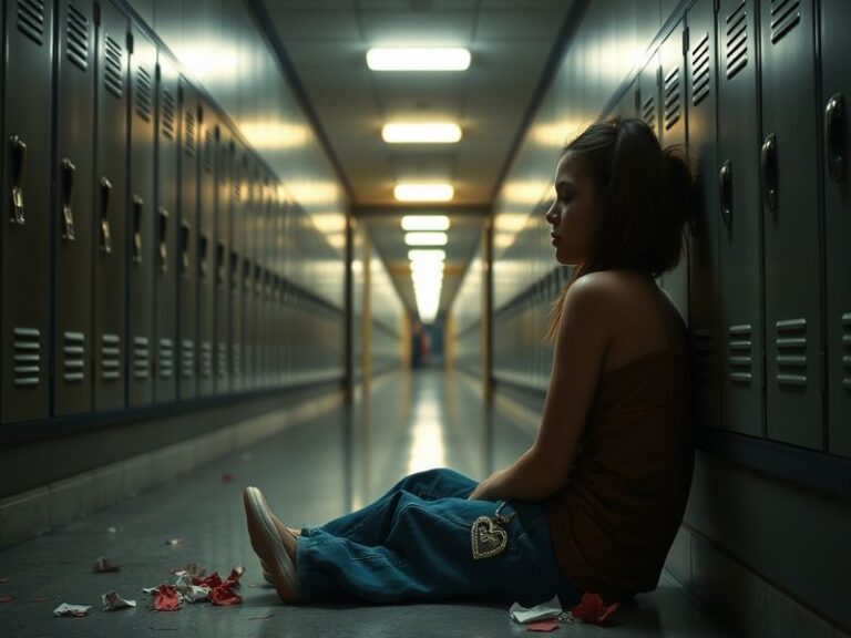 A vibrant collage of the main characters from Heartbreak High, set against the backdrop of a Sydney high school, capturing th