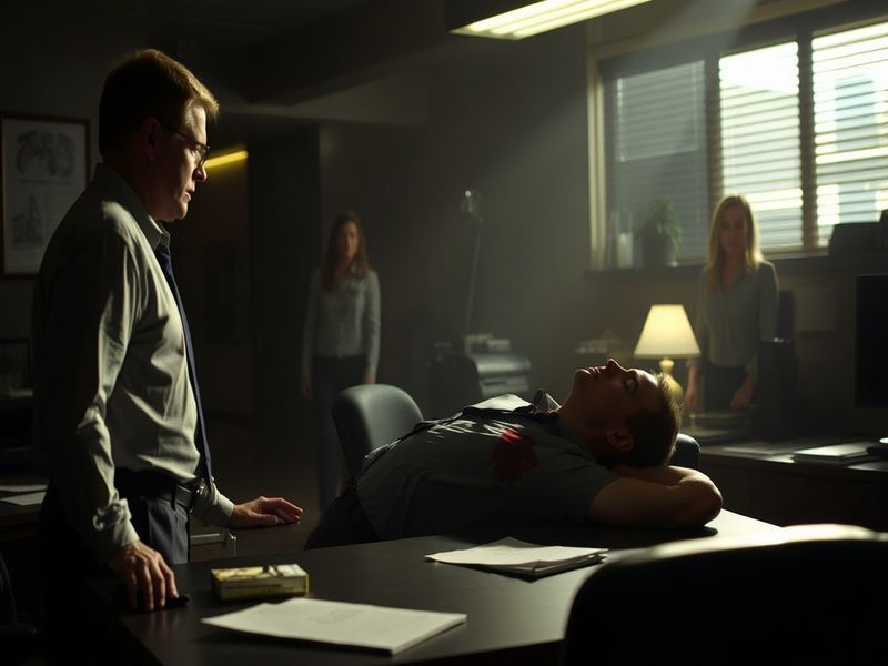 An emotional scene from NCIS featuring Leon Vance, showcasing a tense moment with team members, highlighting themes of leader