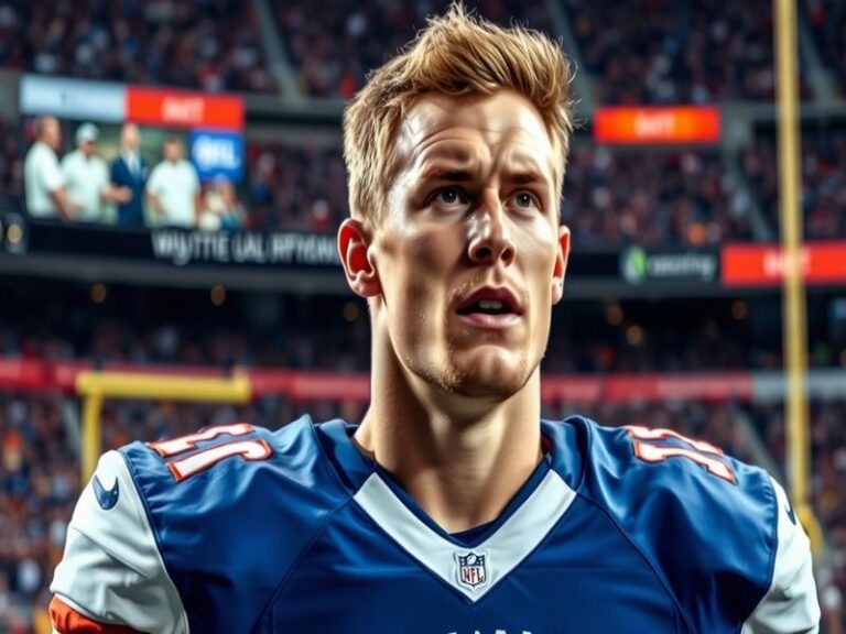 An action shot of Ben Bartch on the football field, showcasing his athleticism and determination during a game.