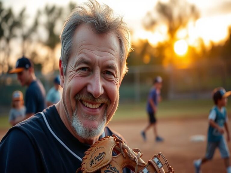 A dynamic image of David Ross in a Cubs uniform, smiling on the field, with fans cheering in the background, capturing the es