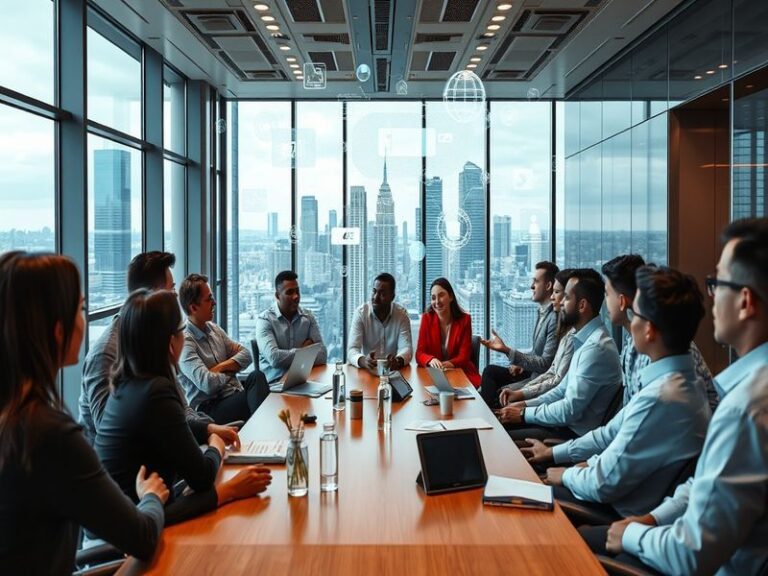 An illustrative image showing a diverse group of players engaging in a Magic: The Gathering game, with colorful cards spread
