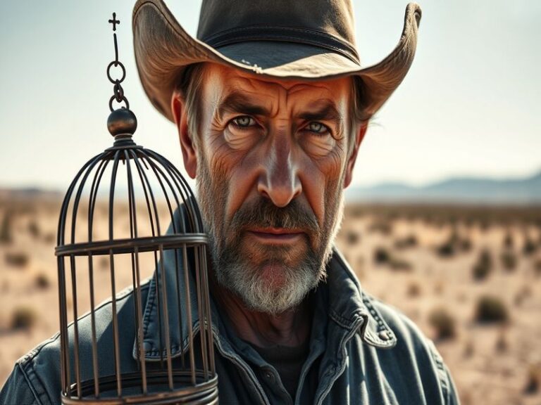 A dark, moody depiction of a 1950s courtroom, highlighting the tension and drama of Jake Bird's trial.