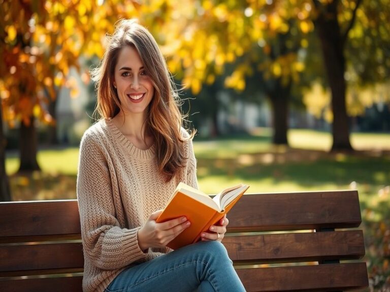 A professional portrait of Amanda Peet mid-40s, dressed casually in a stylish yet understated outfit, standing in a modern ur