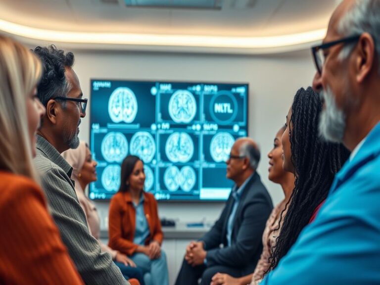 An illustration showing a brain with interconnected nodes, symbolizing the relationship between diabetes and cognitive health