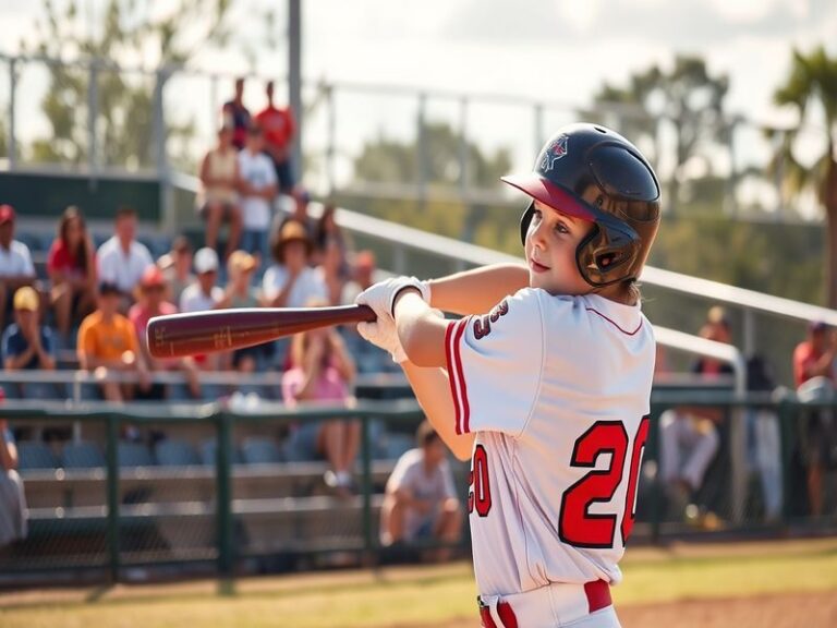 A dynamic action shot of Jackson Chourio swinging a bat, showcasing his athletic stance and focus during a game.