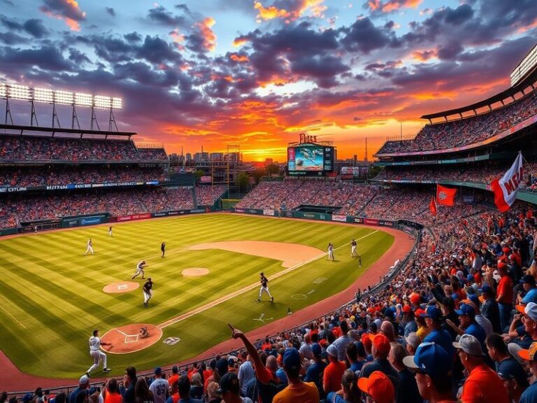 A split-screen image showing a 1960s-era Pirates vs Mets game on one side and a modern matchup at Citi Field on the other, wi
