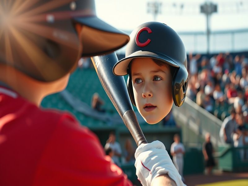 A dynamic image of Brett Baty in action during a baseball game, showcasing his batting stance with a focused expression and a