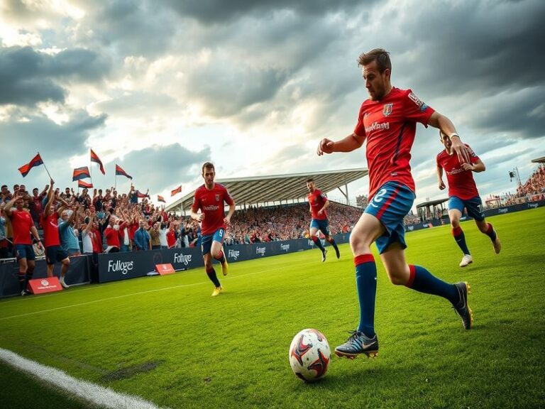 A vibrant stadium filled with cheering fans, displaying the flags of Wales and Bosnia and Herzegovina, with players warming u