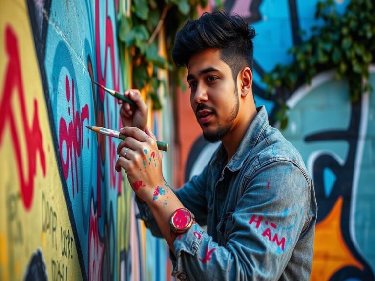 An image of Christopher Preciado performing live on stage, surrounded by an engaged audience, with colorful stage lights illu