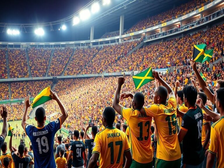 A vibrant collage featuring New Caledonia's turquoise lagoons and Jamaica's lively beaches, showcasing the beauty of both des