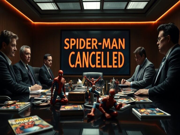 A dramatic image of Spider-Man swinging through a city skyline, symbolizing his legacy and impact on pop culture.