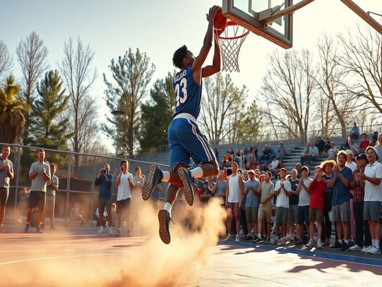 A dynamic action shot of Mason Williams playing basketball, showcasing his athleticism and focus on the court.