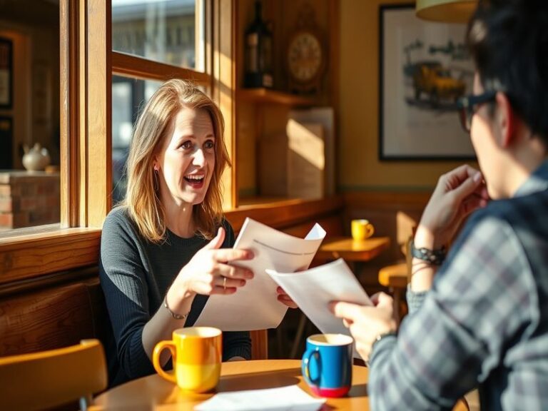 A stylish portrait of Lisa Kudrow in her 50s, dressed in a chic yet casual outfit with a warm smile. The background features