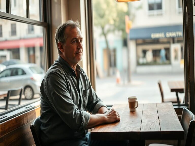 A split-image illustration showing Dann Florek in his Captain Cragen role on the left and on stage in a theater production on