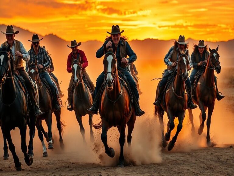 An action-packed scene from Steel Ball Run Episode 2 showcasing Johnny Joestar and Gyro Zeppeli against a vibrant backdrop of