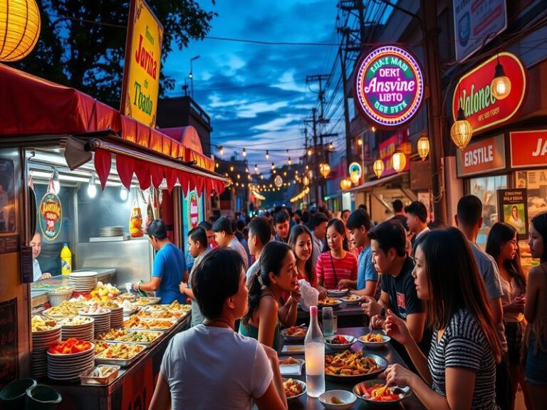 A split-screen image showing a smartphone displaying the Just Eat app interface on one side and a busy restaurant kitchen pre