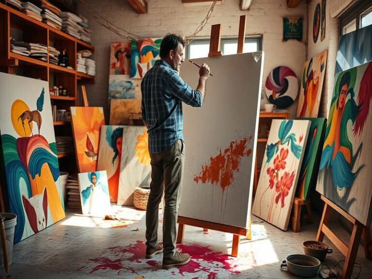 A split-image collage showing a Japanese calligrapher in focused concentration, a Western chess player deep in thought, and a