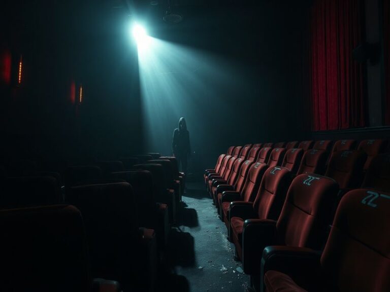 A dimly lit, claustrophobic high-rise interior with tense characters huddled together, their faces half-lit by emergency ligh