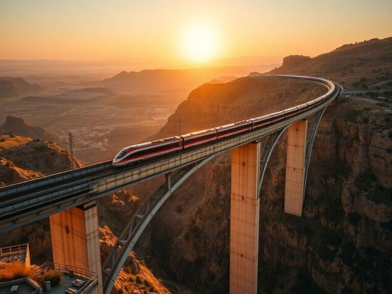 A scenic view of the Albacete to Castellón route, showcasing rolling hills, olive groves, and a glimpse of coastal beauty.