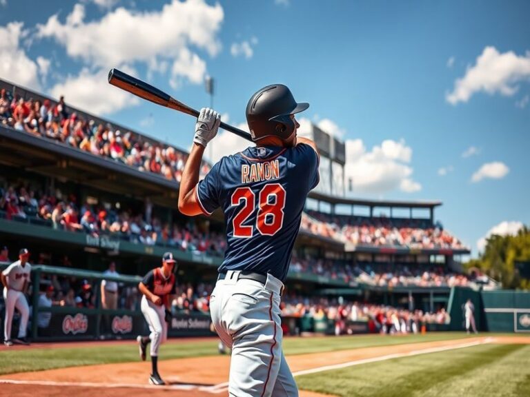 A vibrant baseball stadium scene featuring fans cheering for the Twins and Orioles during a game, with team colors prominentl