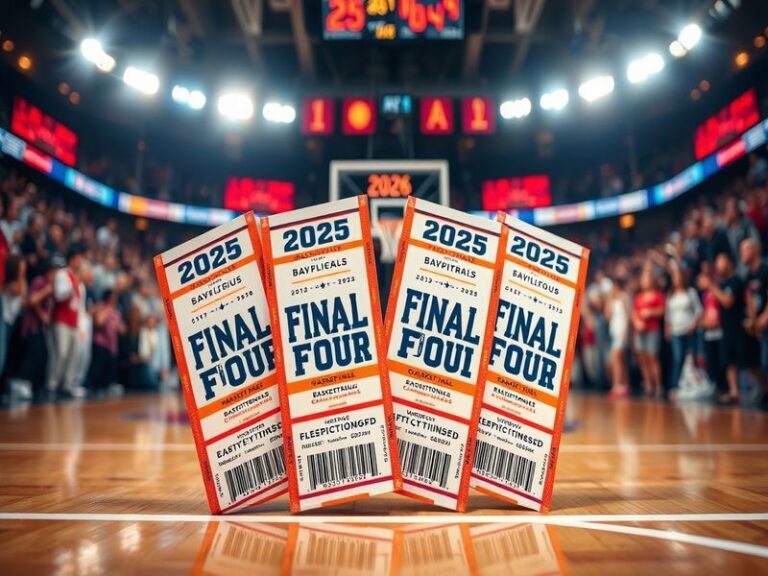 A vibrant image of Lucas Oil Stadium filled with cheering fans during a basketball game, capturing the energy and excitement