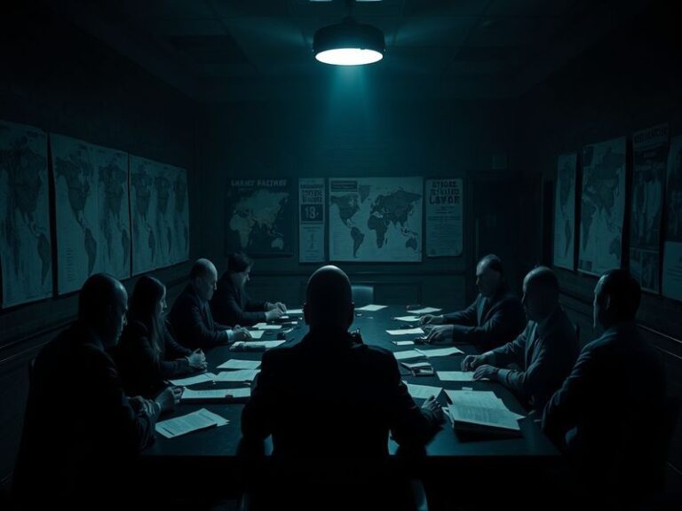 A dramatic scene from a CIA-themed television show, featuring agents in a tense moment, set against a backdrop of a city skyl