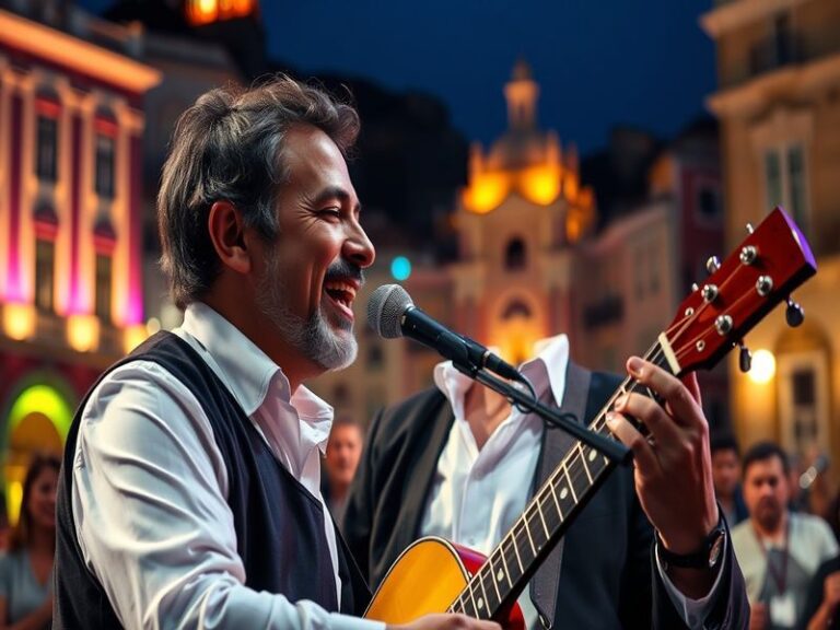 An action shot of Paulinho dribbling the ball during a match, showcasing his agility and focus, with fans cheering in the bac